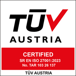 TUV Austria SR EN ISO 27001:2023 certification